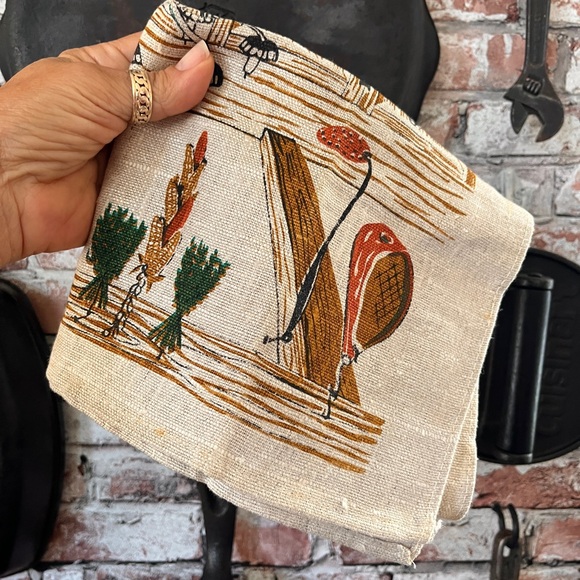 Vintage Country Kitchen Linen Dishtowel Hand Towel 1970’s - Picture 2 of 12